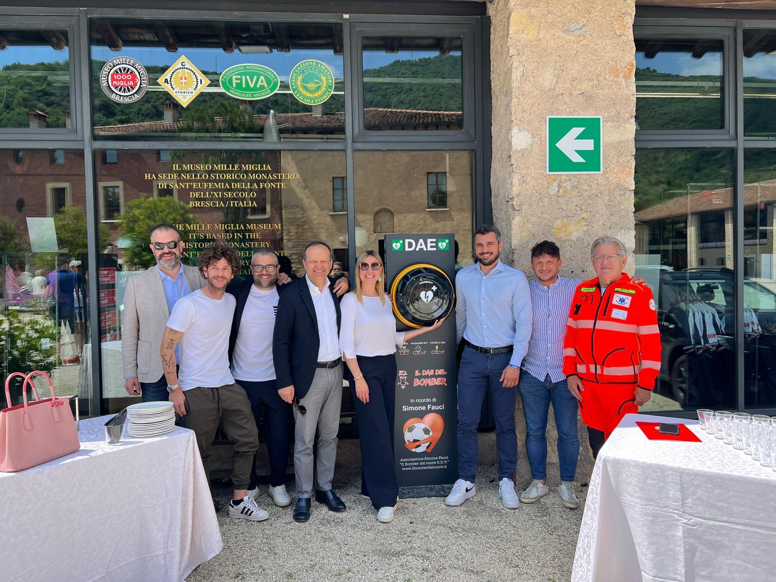 Donazione Defibrillatore Museo Mille Miglia - Brescia